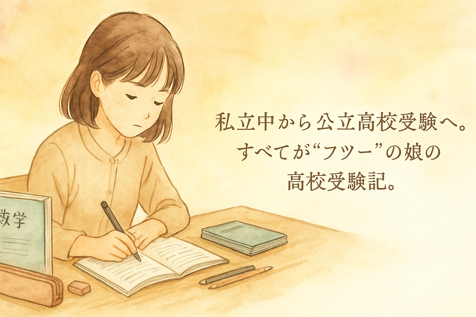 私立中から公立高校受験へ。すべてが"フツー"の娘の受験記。